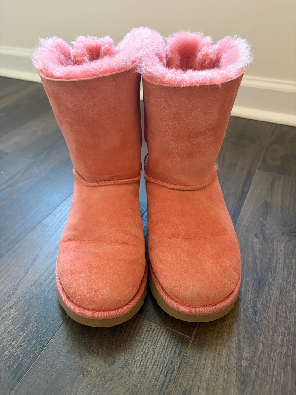 UGG Coral pink Classic bows Boots
